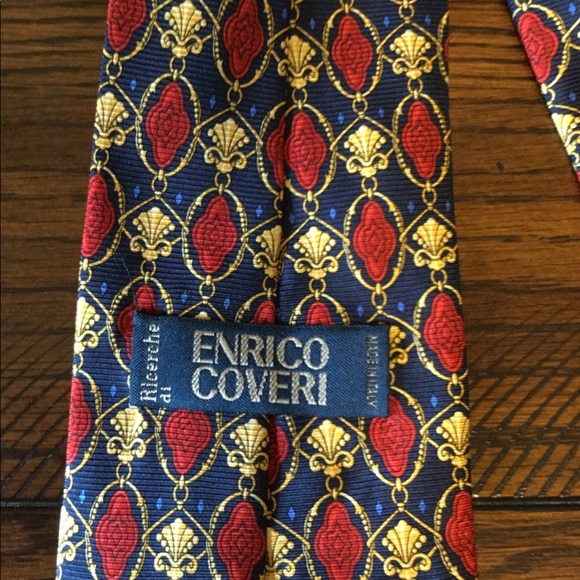 Enrico Coveri Men’s Silk Neck Tie - Picture 6 of 8